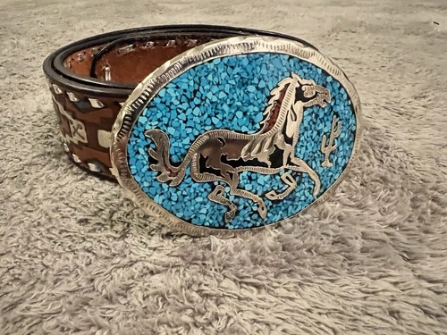 Navajo leder gürtel western - gürtel,
