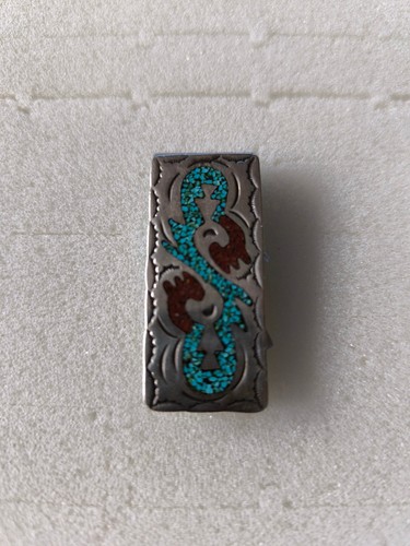 Geldklammer inlay türkis - geldklammer,