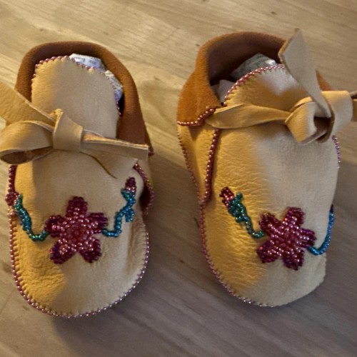 Baby moccasins leder perlen - moccasins,