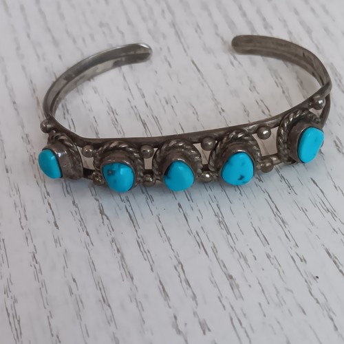 Armreif sterling türkis - sterling, (5)