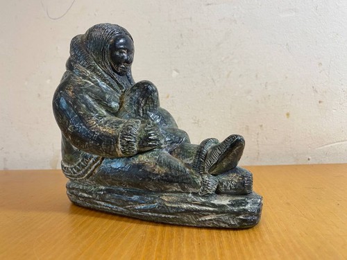 Inuit skulptur wrestling - inuit,