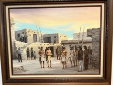 HOPI Original Gemälde Öl auf