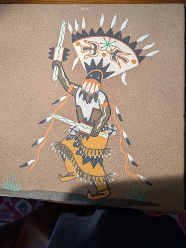Indianische navajo sandmalerei - indianische,