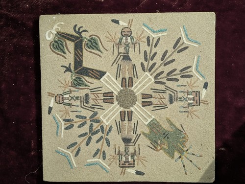 Indianische sandmalerei - indianische,