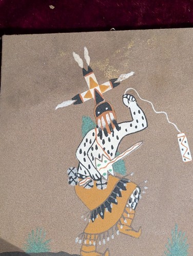 Indianische navajo sandmalerei - indianische,