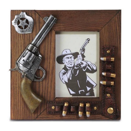 Western bilderrahmen colt 18cm - bilderrahmen,